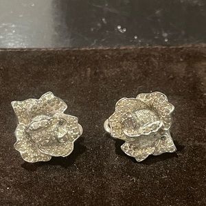 1940 vintage  rose earrings
